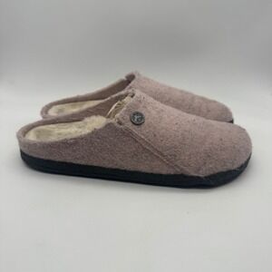 Birkenstock Zermatt Wool Felt Clogs Lavender Rose Size 37 Women's
